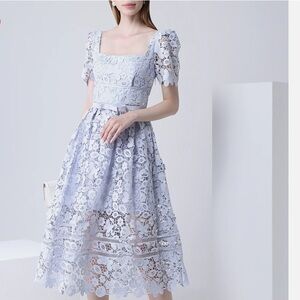 Self-Portrait Sky Blue Dress